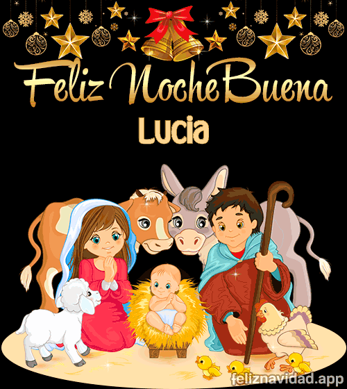 GIF Feliz Nochebuena Lucia