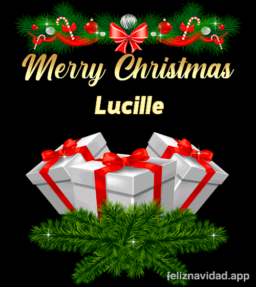 GIF Merry Christmas Lucille