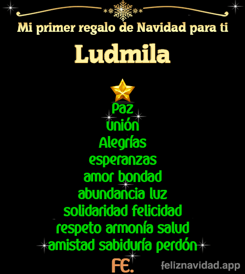 GIF Mi primer regalo de navidad para ti Ludmila