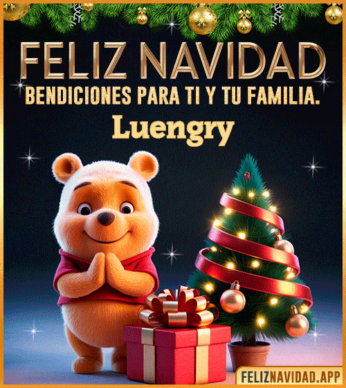 GIF Feliz Navidad, bendiciones para ti y tu familia Luengry