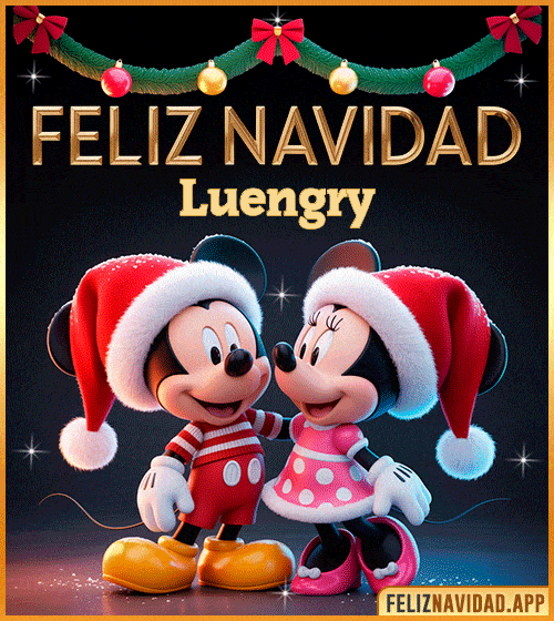 GIF GIF de Feliz Navidad con Mickey y Minnie Mouse Luengry