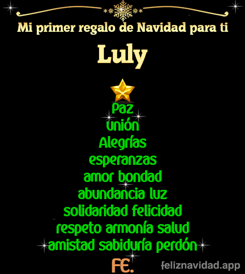 GIF Mi primer regalo de navidad para ti Luly