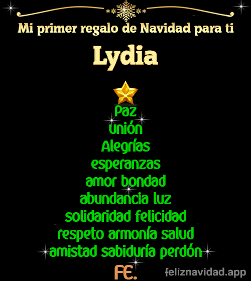 GIF Mi primer regalo de navidad para ti Lydia