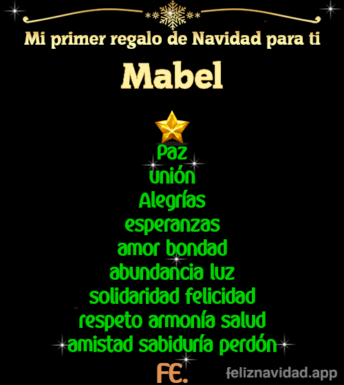 GIF Mi primer regalo de navidad para ti Mabel