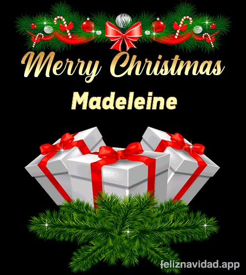 GIF Merry Christmas Madeleine
