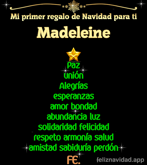 GIF Mi primer regalo de navidad para ti Madeleine