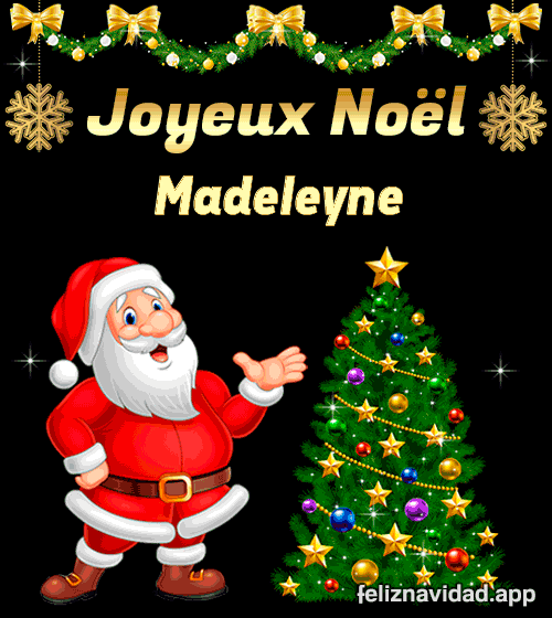 GIF Joyeux Noël Madeleyne