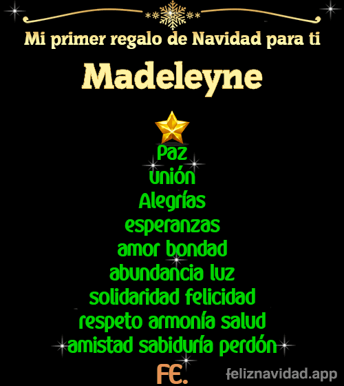 GIF Mi primer regalo de navidad para ti Madeleyne