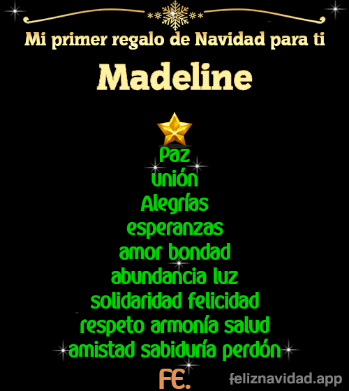 GIF Mi primer regalo de navidad para ti Madeline