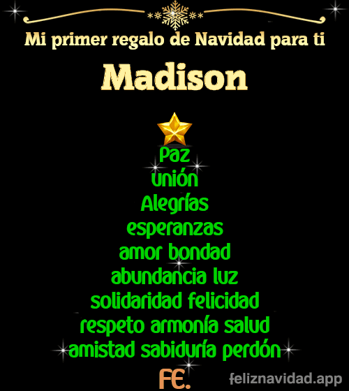 GIF Mi primer regalo de navidad para ti Madison