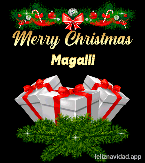 GIF Merry Christmas Magalli
