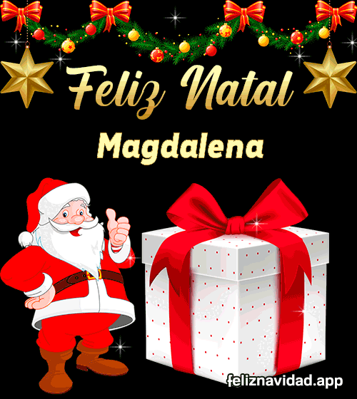 GIF Feliz Natal Magdalena