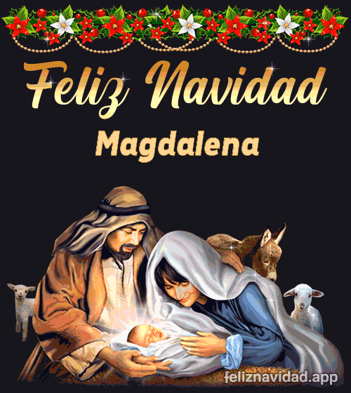 GIF Feliz Navidad Magdalena