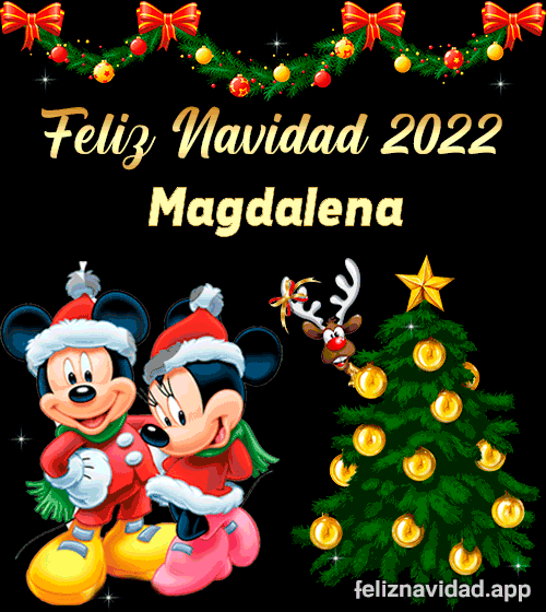 GIF Feliz Navidad 2022 Magdalena