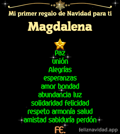 GIF Mi primer regalo de navidad para ti Magdalena