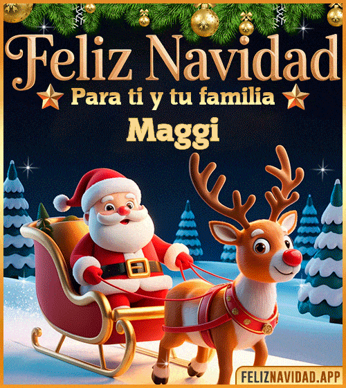 GIF Feliz Navidad para ti y tu familia Maggi