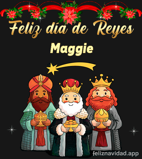 GIF Feliz día de Reyes Maggie