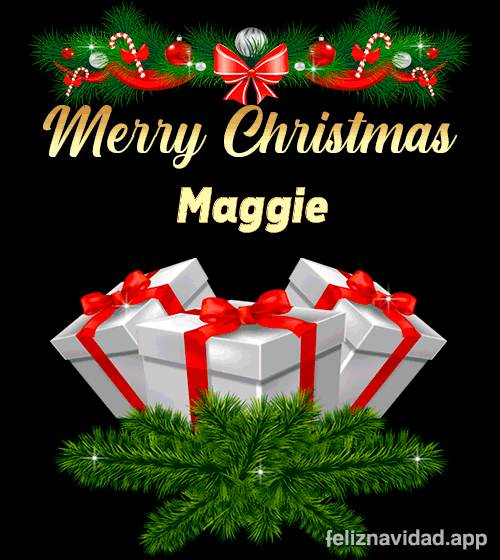GIF Merry Christmas Maggie