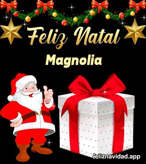 GIF Feliz Natal Magnolia