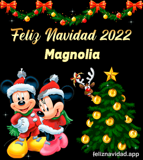 GIF Feliz Navidad 2022 Magnolia