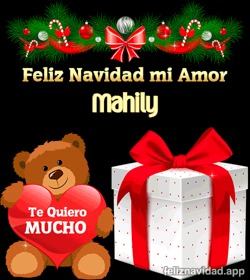 GIF Feliz Navidad mi Amor Mahily