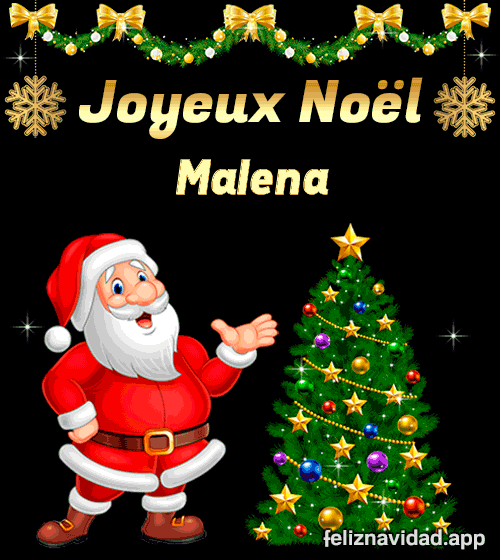 GIF Joyeux Noël Malena