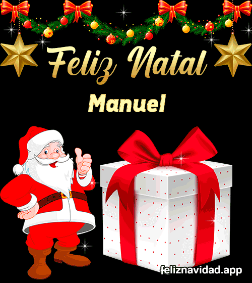 GIF Feliz Natal Manuel