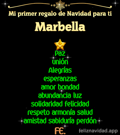 GIF Mi primer regalo de navidad para ti Marbella
