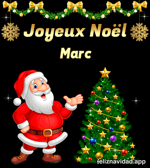 GIF Joyeux Noël Marc