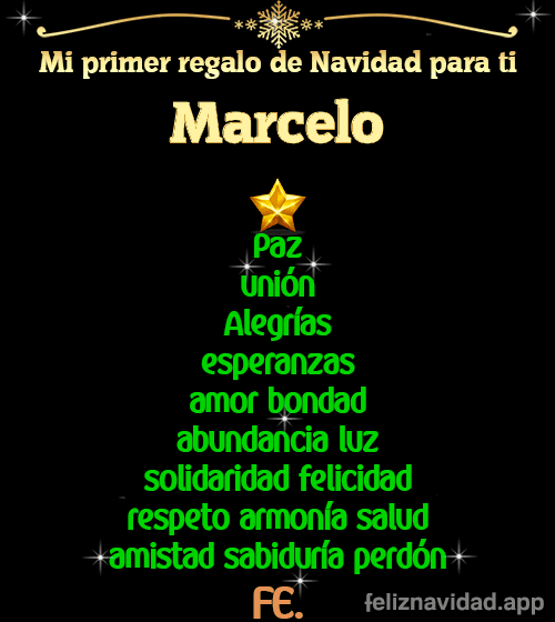 GIF Mi primer regalo de navidad para ti Marcelo