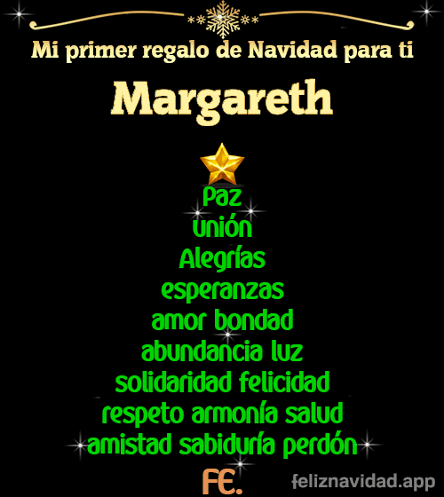 GIF Mi primer regalo de navidad para ti Margareth