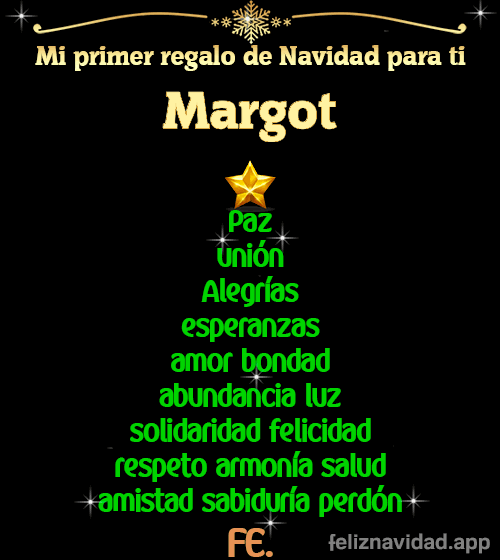 GIF Mi primer regalo de navidad para ti Margot