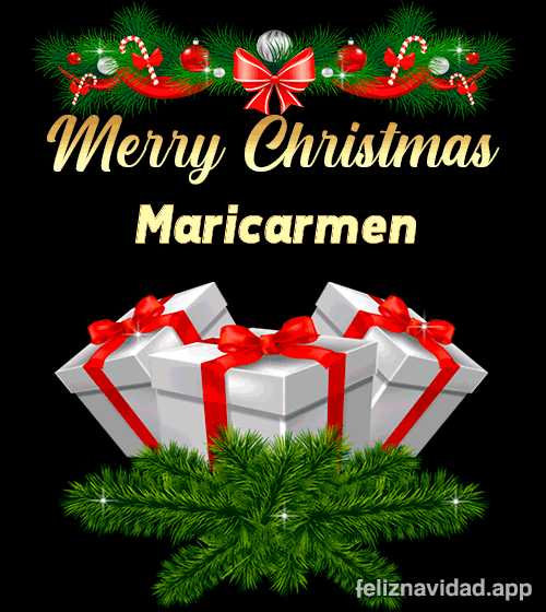 GIF Merry Christmas Maricarmen