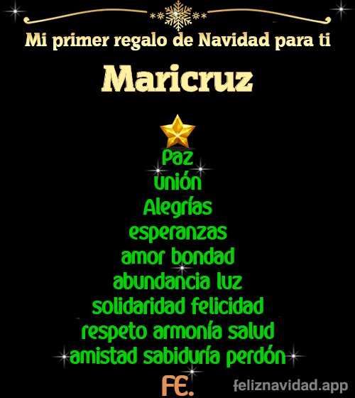GIF Mi primer regalo de navidad para ti Maricruz