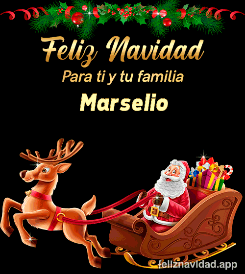 GIF Feliz Navidad para ti y tu familia Marselio