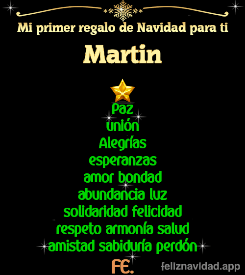 GIF Mi primer regalo de navidad para ti Martin