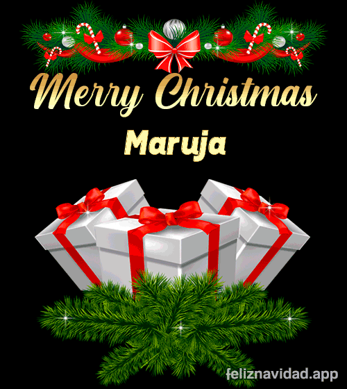 GIF Merry Christmas Maruja