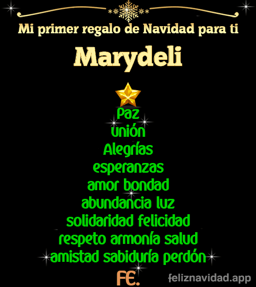 GIF Mi primer regalo de navidad para ti Marydeli