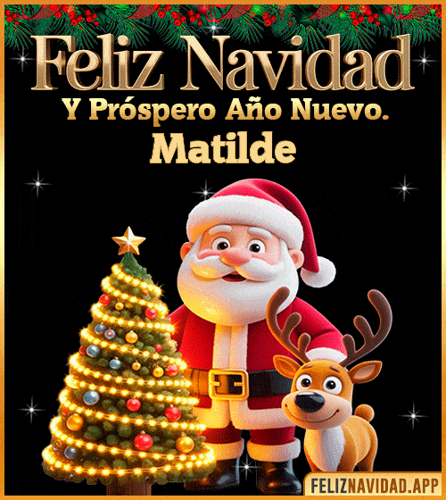 GIF Feliz Navidad y Próspero Año Nuevo gif Matilde