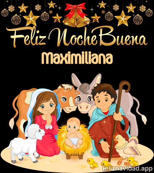 GIF Feliz Nochebuena Maximiliana