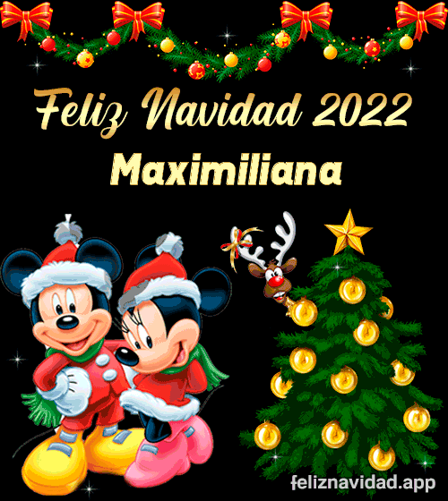 GIF Feliz Navidad 2022 Maximiliana