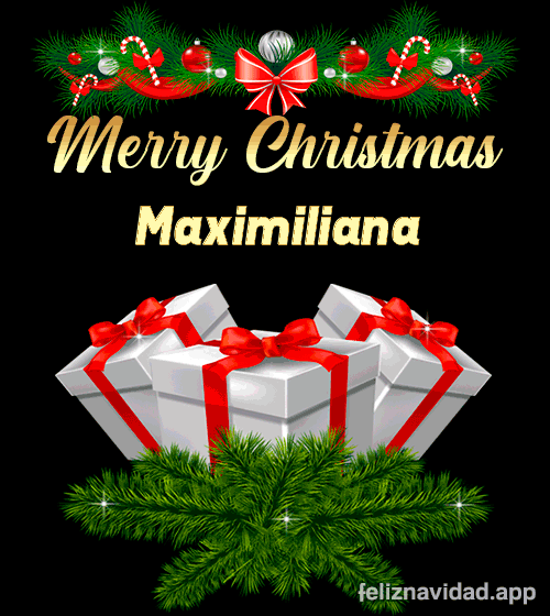 GIF Merry Christmas Maximiliana