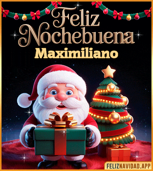 GIF GIF de Feliz Nochebuena Maximiliano