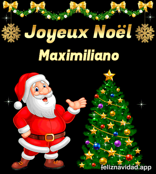 GIF Joyeux Noël Maximiliano
