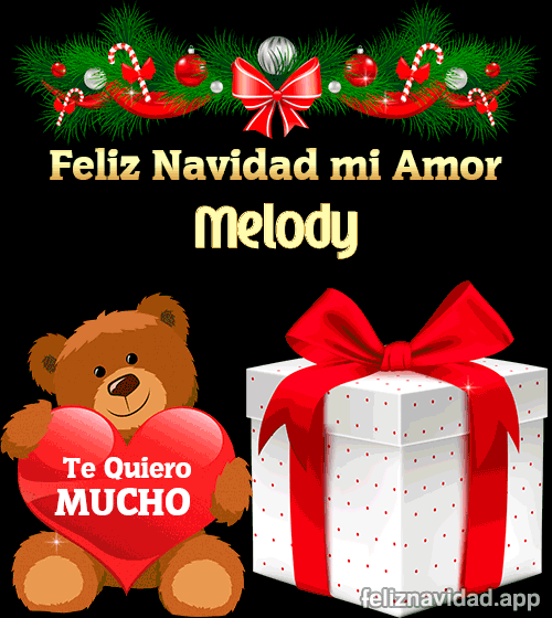 GIF Feliz Navidad mi Amor Melody