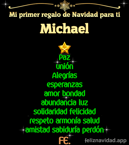 GIF Mi primer regalo de navidad para ti Michael