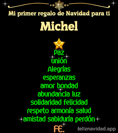 GIF Mi primer regalo de navidad para ti Michel