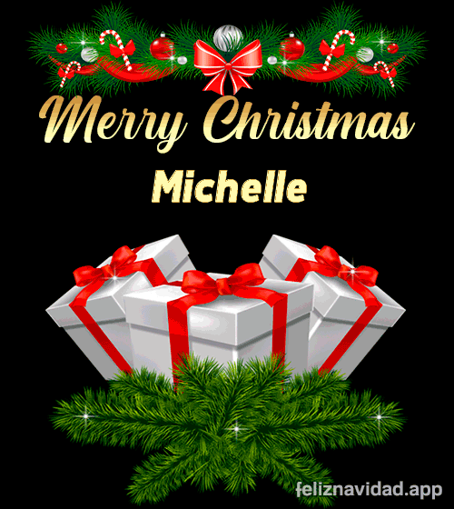 GIF Merry Christmas Michelle