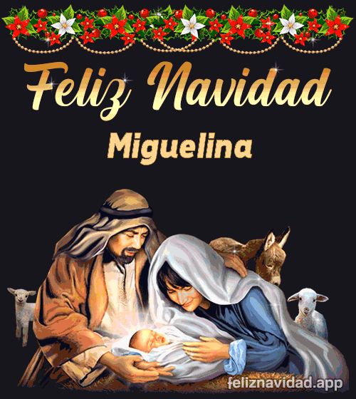 GIF Feliz Navidad Miguelina