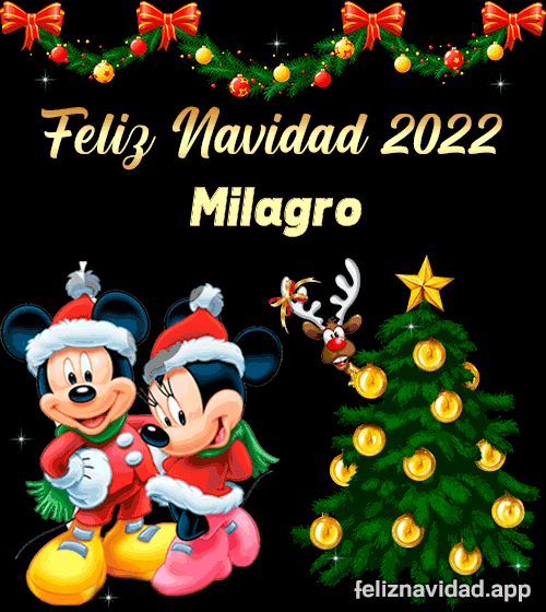 GIF Feliz Navidad 2022 Milagro